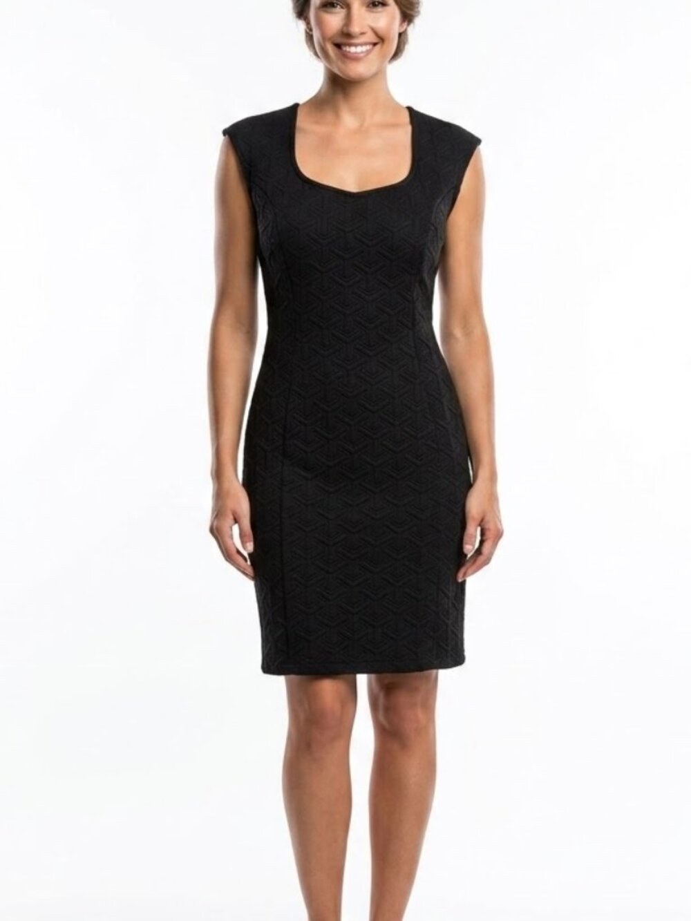 A'Gaci Geometric Sculptural Bodycon Dress Cyber-Industrial Vibe Sz Large